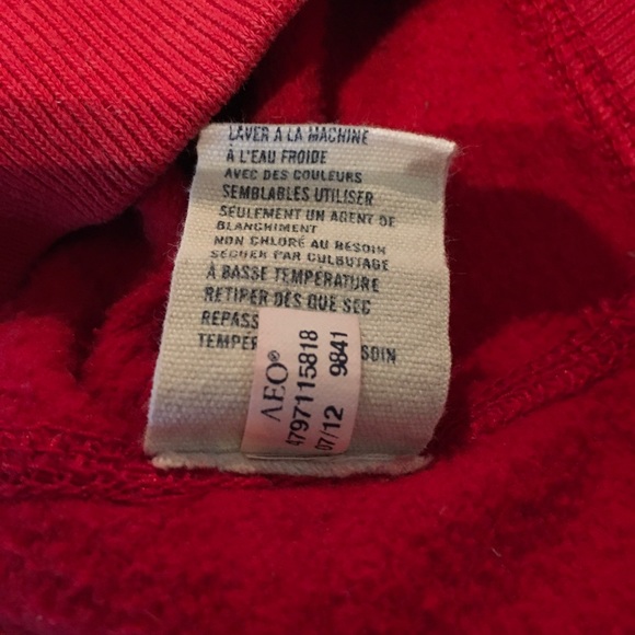 American Eagle Outfitters Red Pullover Hoodie - Picture 11 of 11